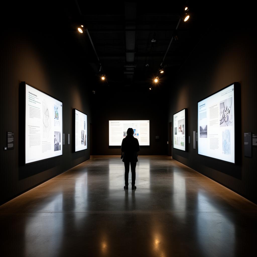 Digital signage en Museística